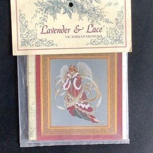 Lavender & Lace vintage cross stitch pattern